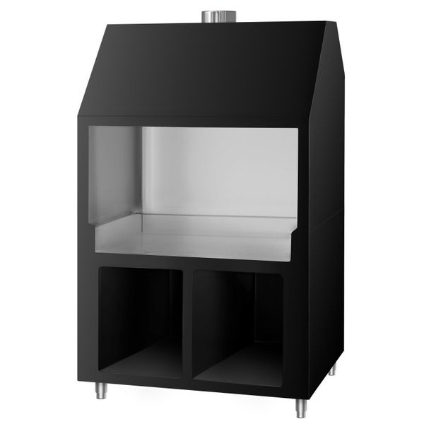 Neutralelement für Holzkohle- / Gasgrill BERLIN - 1360mm - Schwarz