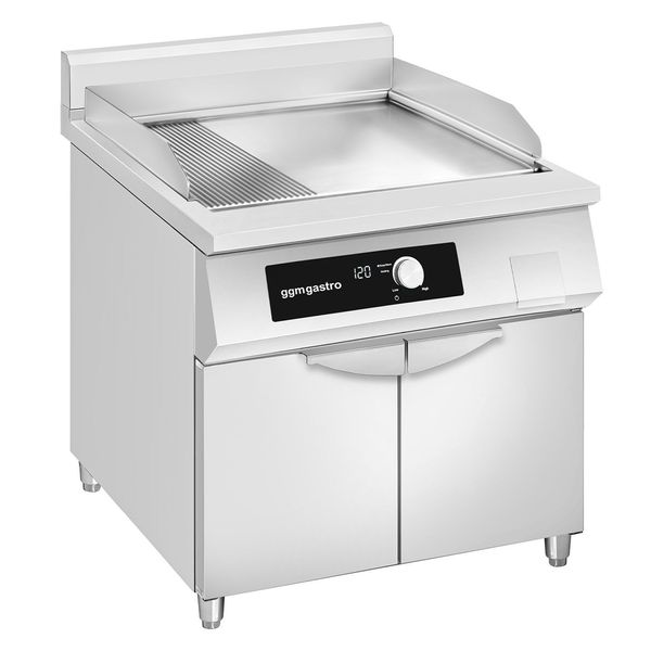 Induktions-Bratplatte - 10 kW - Glatt & Gerillt