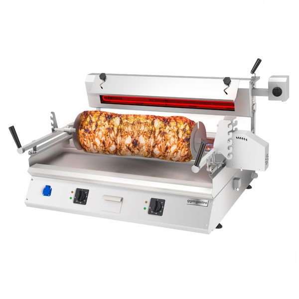 Elektro Cag Kebab Maschine - 9,8kW - max. 85 kg - horizontal - Tischgerät