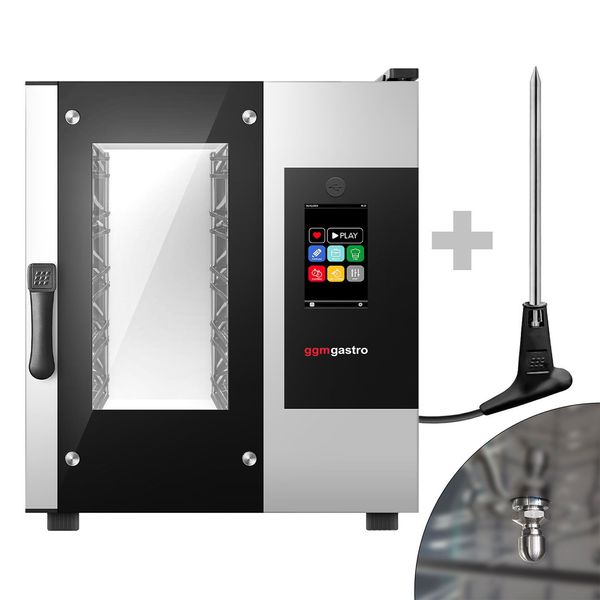Kombidämpfer - Touch - 5x GN 1/1 - schmal - inkl. Waschsystem & Temperaturfühler