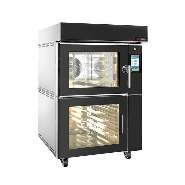 Bäckerei-Heißluftofen mit Dampffunktion - Touch - 5x EN 600x400 - inkl. Gärschrank