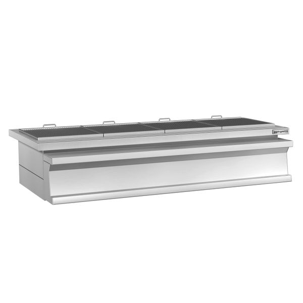 Holzkohlegrill - 1,6 m - 4 Grillroste