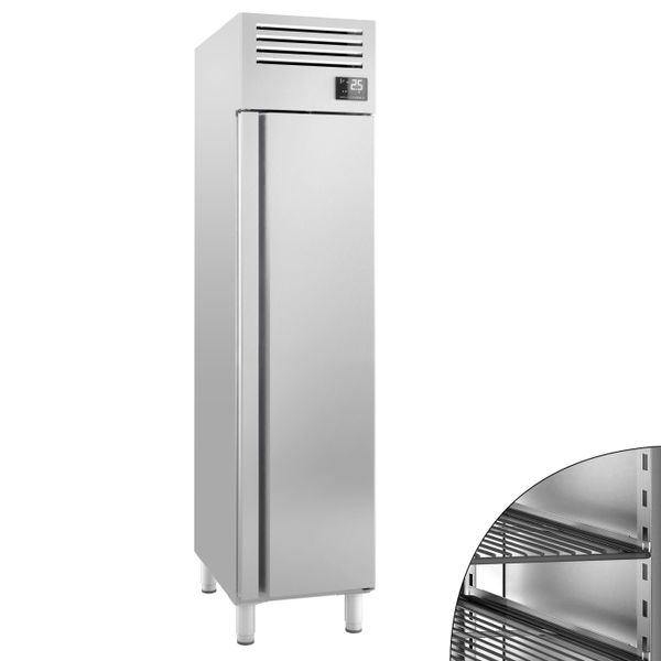 Kühlschrank Edelstahl Premium PLUS - GN 1/1 - 325 Liter - mit 1 Tür