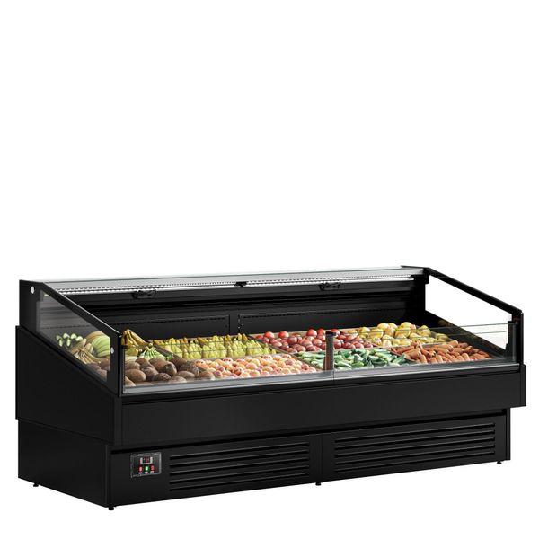 Kühlinsel - 2580mm - 340 Liter - Glasfront