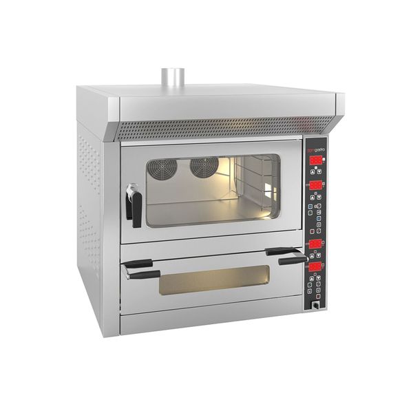 Bäckerei-Heißluftofen - 4x EN 600x400 & Pizzaofen - 7x Ø 25cm - Digital