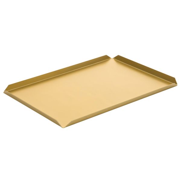 (5 Stück) Konditorei- & Präsentationsplatte - Aluminium - 400x100x10mm - Champagner