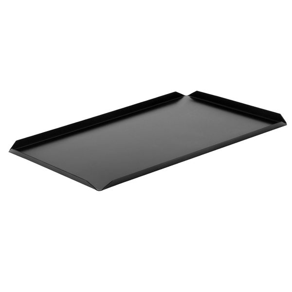 (5 Stück) Konditorei- & Präsentationsplatte - Aluminium - 600x100x10mm - Schwarz