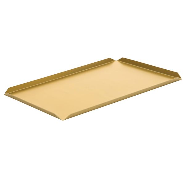 (5 Stück) Konditorei- & Präsentationsplatte - Aluminium - 600x150x10mm - Champagner