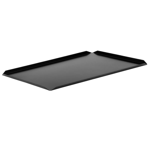 (5 Stück) Konditorei- & Präsentationsplatte - Aluminium - 700x150x10mm - Schwarz