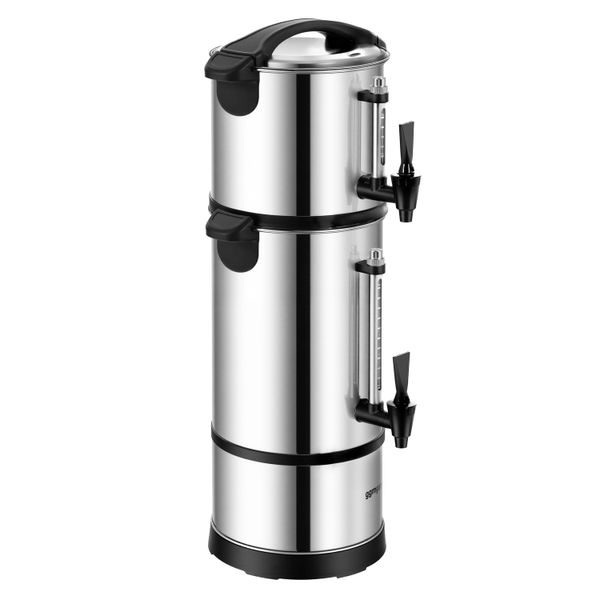 Kaffee Perkolator - 7 Liter - 1,2 kW - mit 4 Liter Milchspender-Aufsatz
