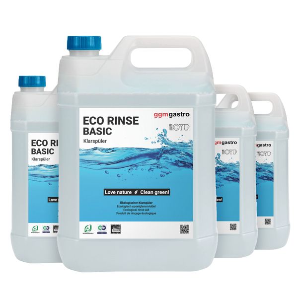 (4x 10 Liter) Klarspülmittel für streifenfreie Ergebnisse - á 10 Liter - Ökologisch &  chlorfrei