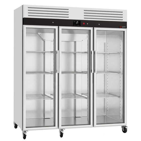 Kühlschrank Edelstahl ECO - 1350 Liter - mit 3 Glastüren