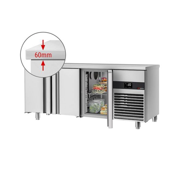 Kühltisch PREMIUM - 1865x700mm - mit 3 Türen