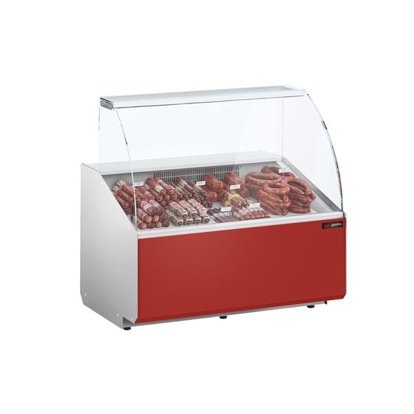 Kühltheke - 1000mm - Frontblende Dunkelrot