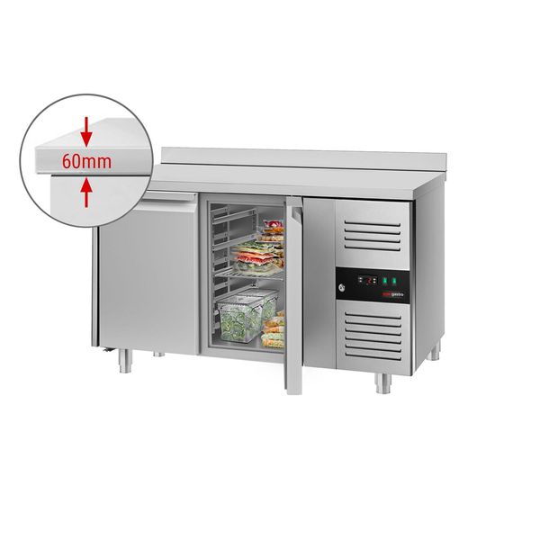 Kühltisch ECO - 1360x700mm - mit 2 Türen - mit Aufkantung