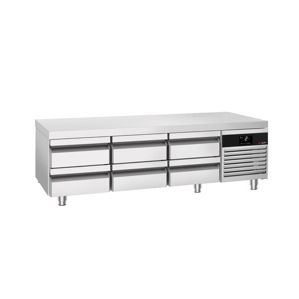 Kühlunterbau Premium - 2000mm - 210 Liter - 6 Schubladen