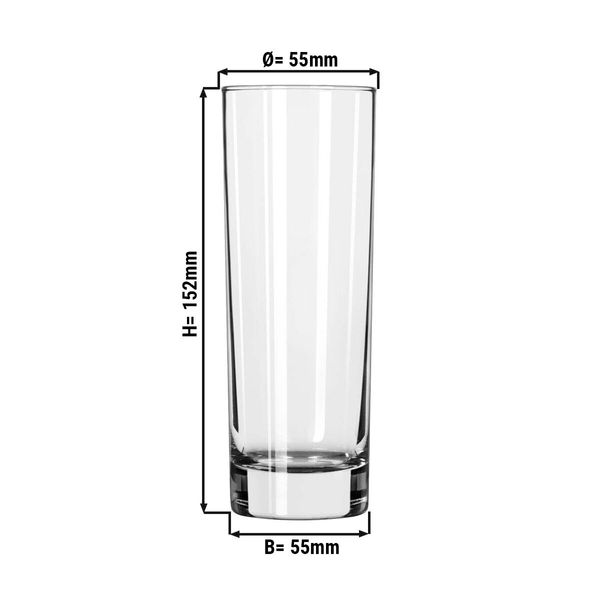 (12 Stück) Longdrinkglas - CHICAGO - 222ml