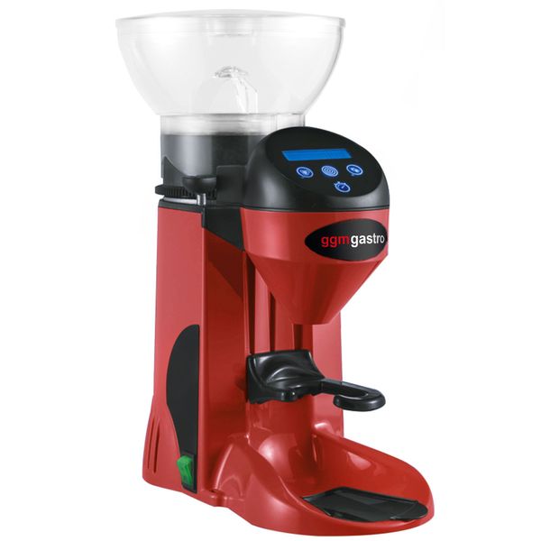 Kaffeemühle - 1kg - 77dB - Mit automatischer Dosierung - Rot