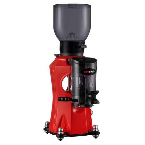 Kaffeemühle - 2kg - 45dB - Mit Dosierer - Rot