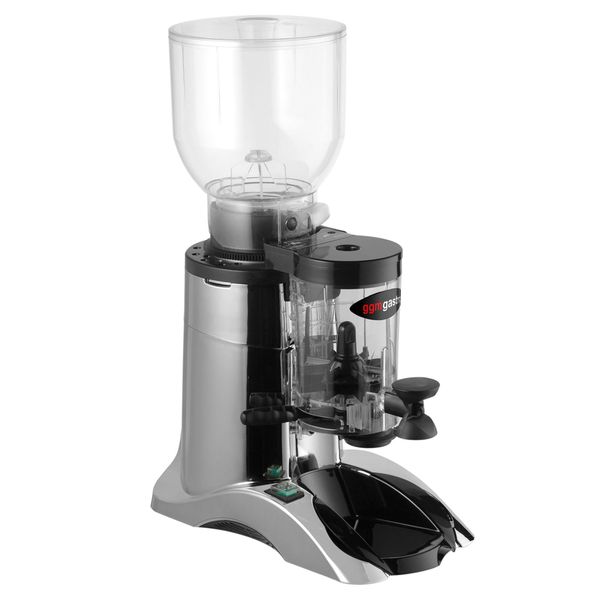Kaffeemühle - 2kg - 77dB - Mit Dosierer - Silber