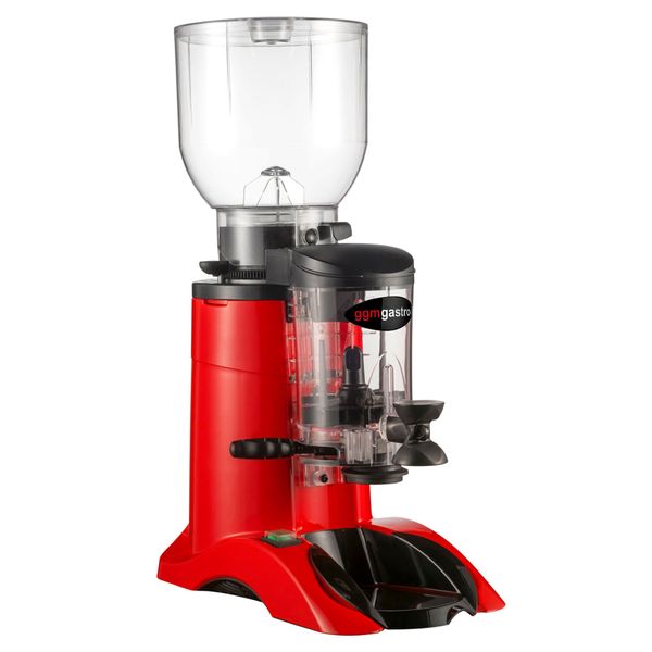 Kaffeemühle - 2kg - 77dB - Mit Dosierer - Rot