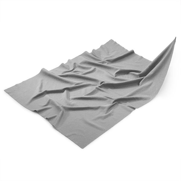 (10 Stück) Mikrofasertuch / Gläsertuch - 500x700mm - Grau