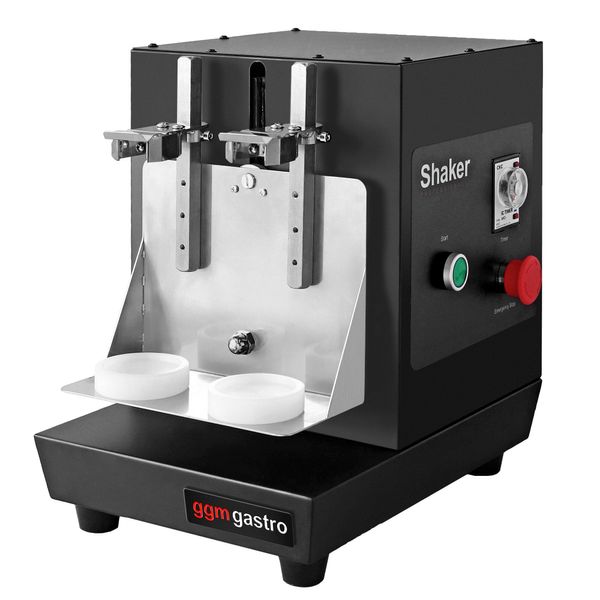 Elektrischer Milch-, Cocktail- & Bubble Tea Shaker - doppelt - 40 Watt - 240 U/min - Schwarz