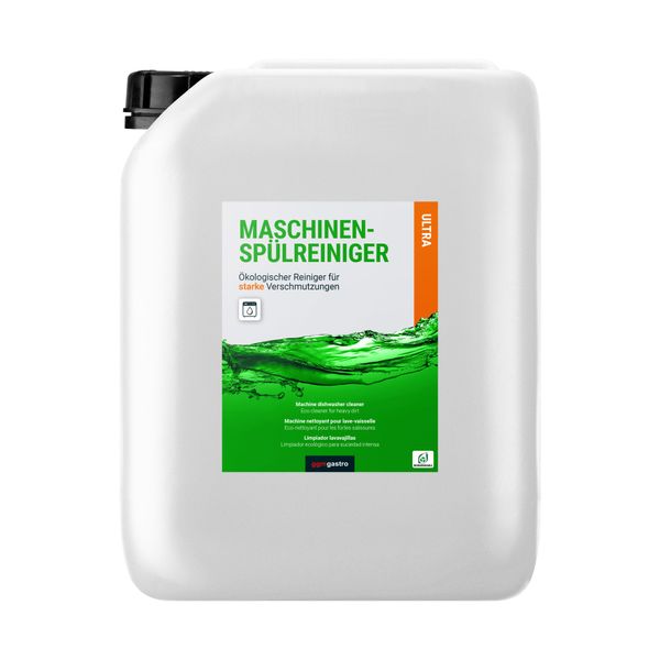 Maschinenspülreiniger ULTRA - für starke Verschmutzungen & hartes Wasser - 10 Liter - Ökologisch & chlorfrei