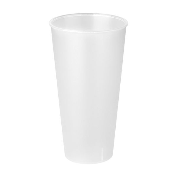 (24 Stück) Mehrweg Becher - 500ml - Transparent