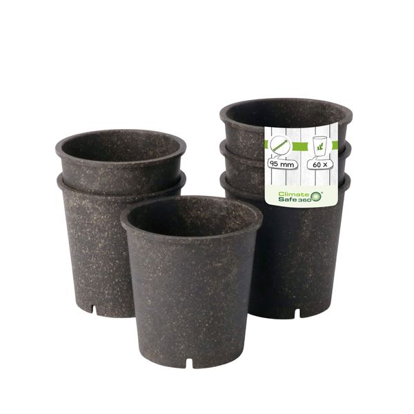 (60 Stück) Mehrwegbecher - 400ml - Ø 95mm - Grau