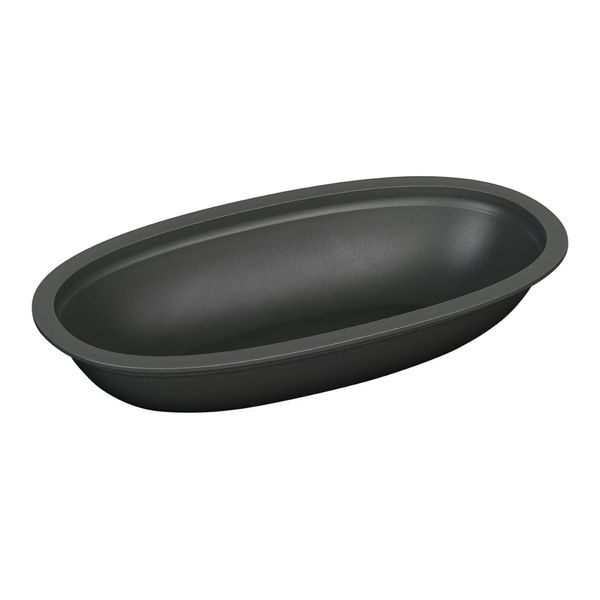 (12 Stück) Mehrweg-Menüschale - 500ml - Oval - Grau