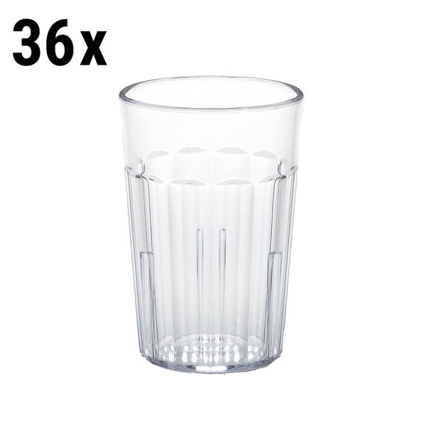 (36 Stück) CAMBRO | NEWPORT - Trinkbecher - 228ml - BPA-Frei - Transparent