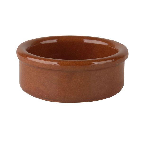 (6 Stück) CLASSICO - Tapas Buttertopf -Ø 60mm - Braun
