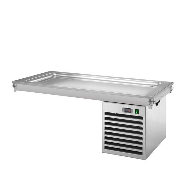 Einbau Kühlplatte - 1500mm - +2 bis +8 °C - 4x GN 1/1 - 450 Watt