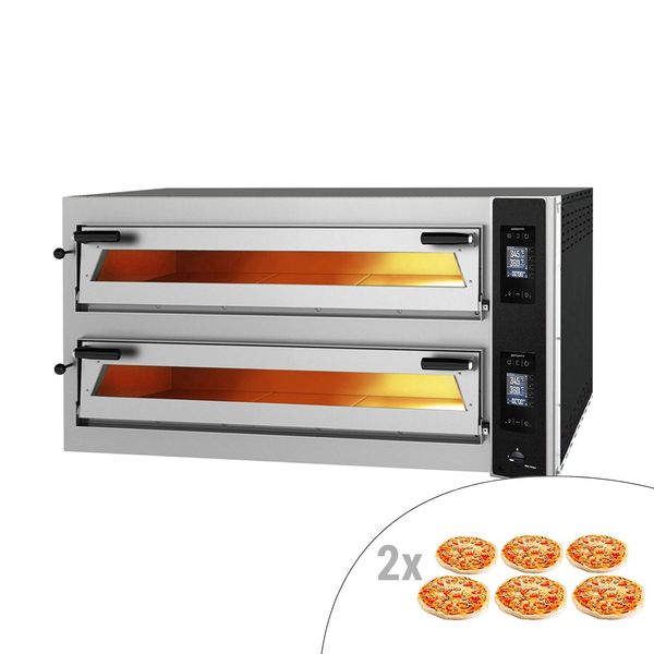 Elektro Pizzaofen - 6+6x 35cm (Breit) - Digital