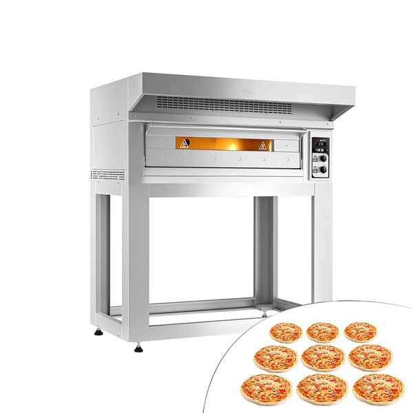 Elektro Pizzaofen - 9x 33cm - Manuell - inkl. Haube & Untergestell