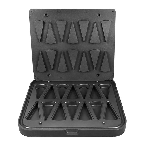 Platten für Tartelette-Maschine TMNP - Tartelette-Form: Kuchenstück - 110x60mm - für 14 Tartelettes