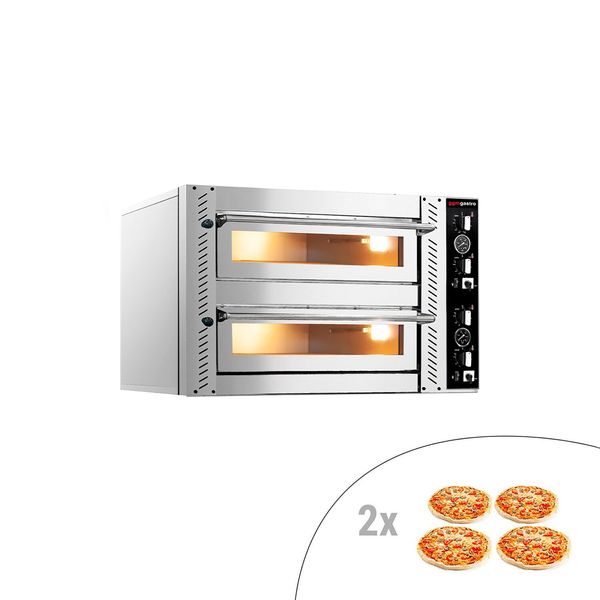Elektro Pizzaofen - 4+4x 25cm - Manuell
