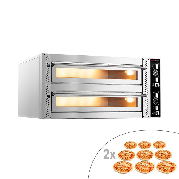 Elektro Pizzaofen - 9+9x 30cm - Manuell