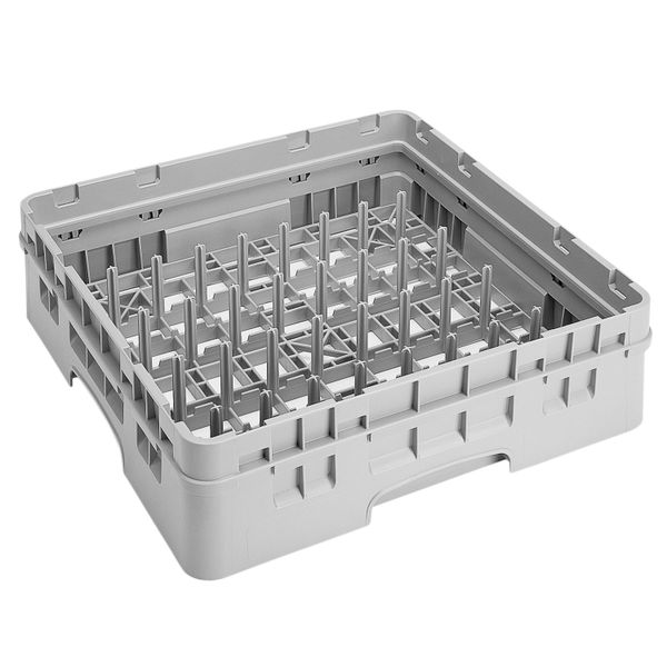 CAMBRO | CAMRACK® - Dorn-/ Tellerspülkorb 1/1 - 5x9 Fächer - 500x500mm - Grau - mit 1 Extender