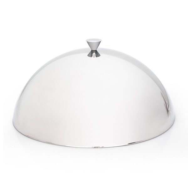 (4 Stück) Edelstahl Präsentationsdeckel / Cloche - Ø 305mm - poliert