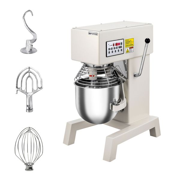 Planetenrührmaschine - 10 Liter - 750 Watt - inkl. 3 Rühraufsätze