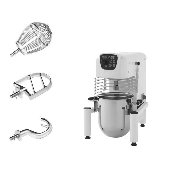 Planetenrührmaschine - 10 Liter - 370 Watt  - inkl. 3 Rühraufsätze