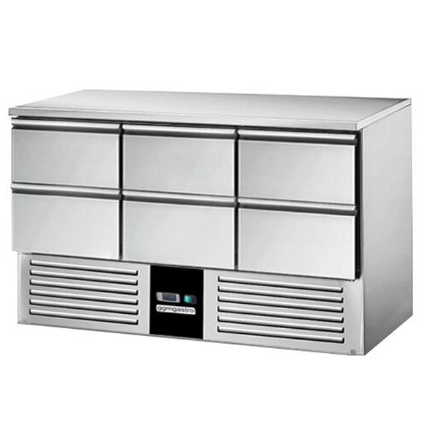Kühltisch PREMIUM - 1370x700mm - 6 Schubladen