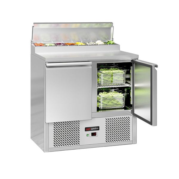 Zubereitungstisch Mini ECO - 900mm - 2 Türen - für 5x GN 1/6