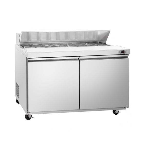 Zubereitungstisch American Style PREMIUM - 1534mm - 510 Liter - 2 Türen - inkl. 16x Behälter GN 1/6