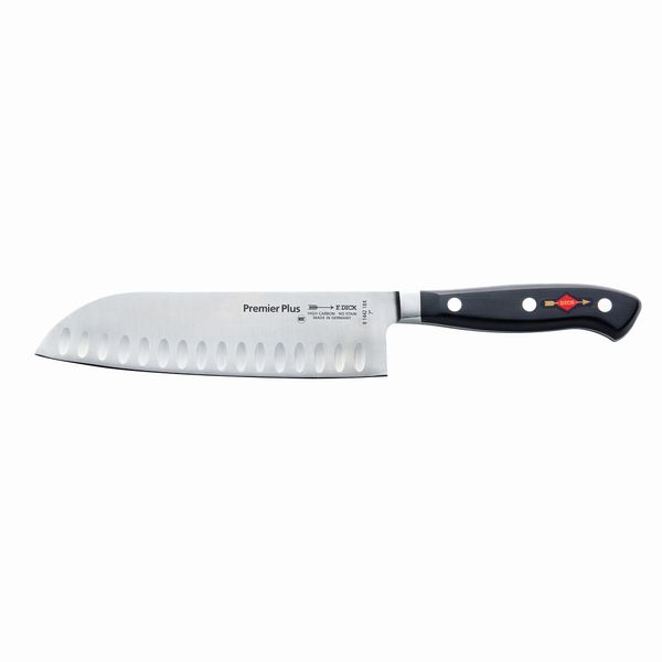F. DICK | PREMIER PLUS - Santoku - mit Kullenschliff - Klinge: 180mm