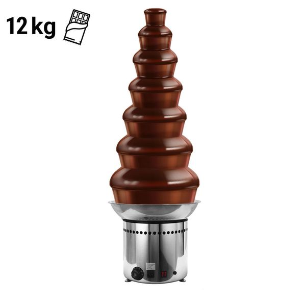 Schokoladenbrunnen - 400 Watt - 7 Etagen - Füllmenge: 12 kg - Höhe: 1000mm