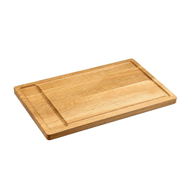 (3 Stück) Schneidebrett - Eichenholz - 450x280x20mm