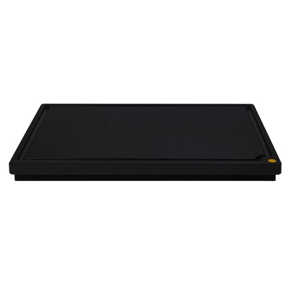 Schneidebrett mit Saftrille - 325x265mm - HACCP-Konform - Schwarz